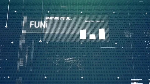 Animation of data processing and binary coding on green background Stock Footage 330255156
