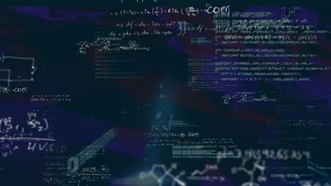Animation of data processing and binary coding on blue background Stock Footage 330724210