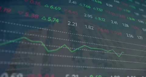 Animation of data processing and binary coding on green background Stock Footage 330780227