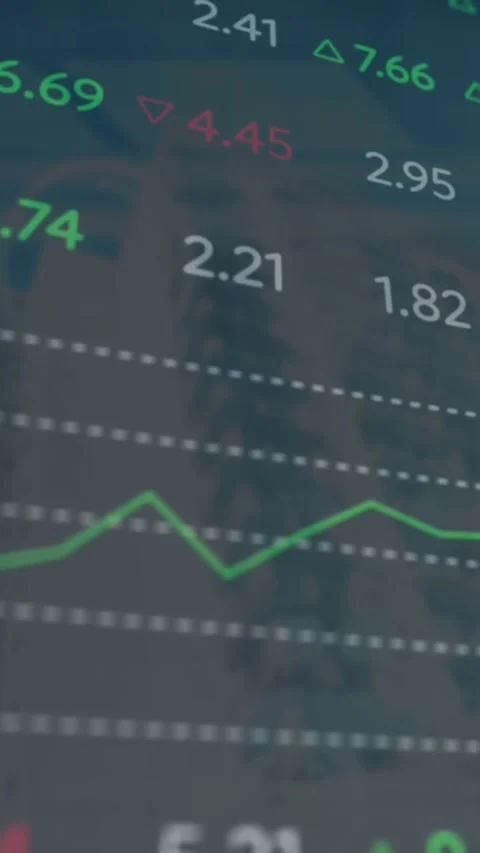 Animation of data processing and binary coding on green background Video stock 342953934