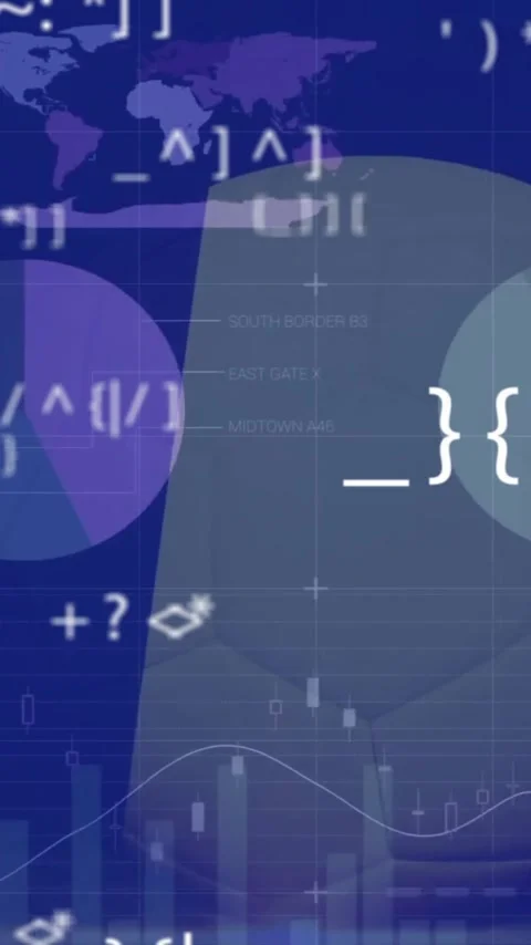Animation of data processing and charts over feet of footballer kicking german Stock Footage 320215353