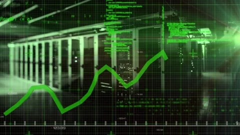 Animation of data processing and diagram... | Stock Video | Pond5