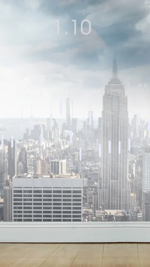 Animation of data processing and diagram over cityscape Stock Footage 343902723