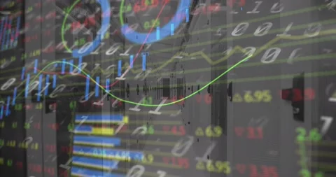 Animation of data processing and diagram... | Stock Video | Pond5
