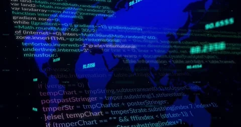 Animation of data processing and diagrams over world map on black background Stock Footage 328463929