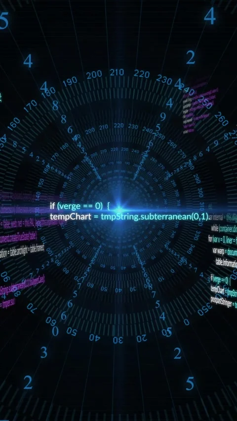 Animation of data processing and diagrams on black background Stock Footage 344370295