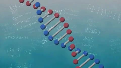 Animation of data processing and dna str... | Stock Video | Pond5