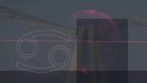 Animation of data processing and globe against tree branch Stock Footage 329968048