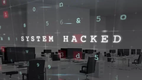 Animation of data processing and hacking text over white background Stock Footage 327712078
