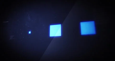 Animation of data processing and loading data squares over black background Stock Footage 310304242