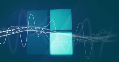 Animation of data processing and loading bar over blue background Stock Footage 328226717