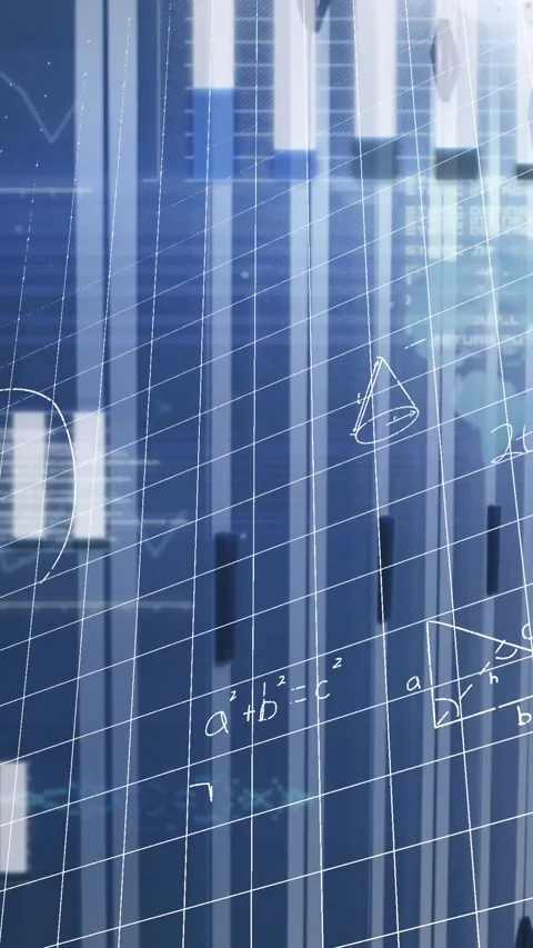 Animation of data processing and mathematical equations against server room Stock Footage 343738824