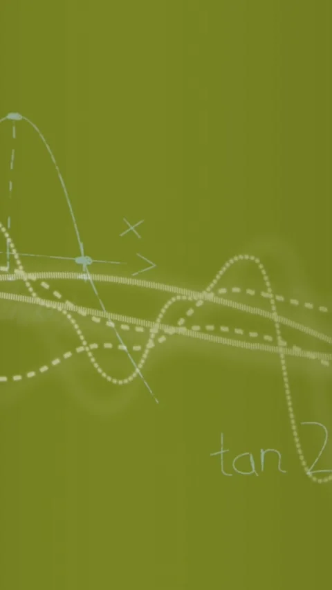 Animation of data processing and mathematical equations floating against yellow Stock Footage 344693340