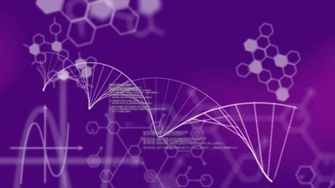 Animation of data processing and network of connections over blue circles Stock Footage 328412501