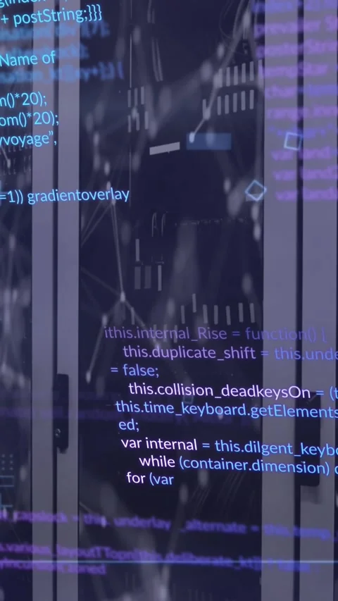 Animation of data processing and network of connections against computer server Stock Footage 344525477