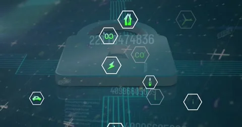 Animation of data processing and server over red checking tablet Vídeos de archivo 328586620