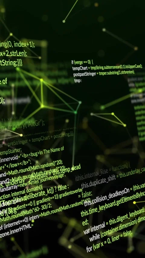Animation of data processing and shapes over black background Stock Footage 343996858