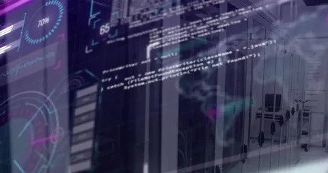 Animation of data processing and world m... | Stock Video | Pond5