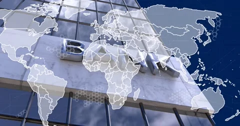 Animation of data processing and world m... | Stock Video | Pond5