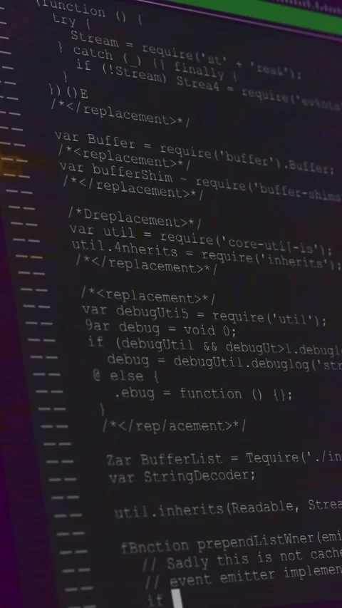 Animation of data processing on computer interface, with orange flashes on dark Stock Footage 342097516