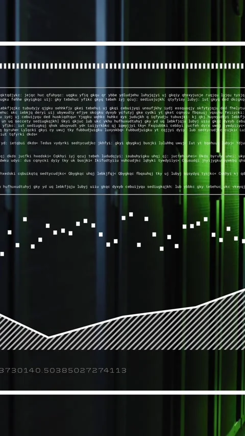 Animation of data processing on computer screen over transparent background Stock Footage 344525418