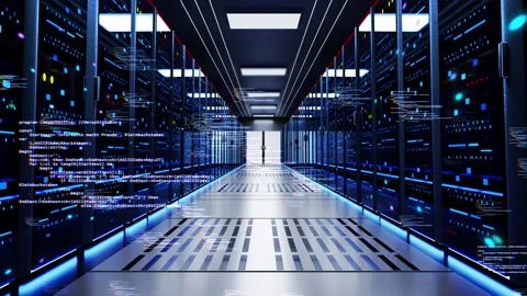 Animation of data processing, digital Global network of internet information Stock Footage 158730814