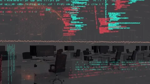 Animation of data processing on digital interface over women running on sports Stock Footage 327197410