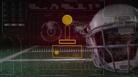 Animation of data processing on digital ... | Stock Video | Pond5