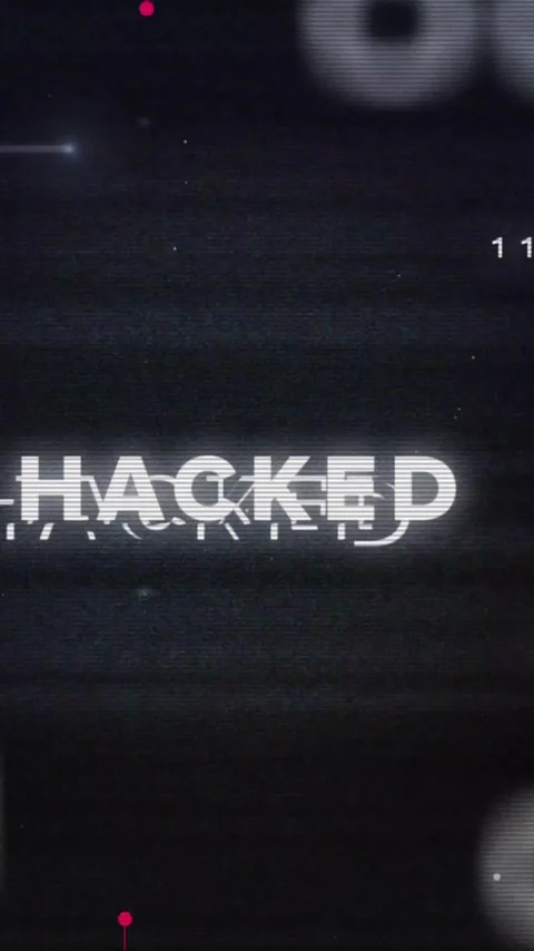Animation of data processing with hacked text and computer circuit board on Stock Footage 342806276