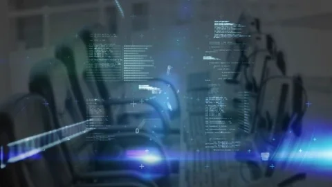 Animation of data processing in modern o... | Stock Video | Pond5