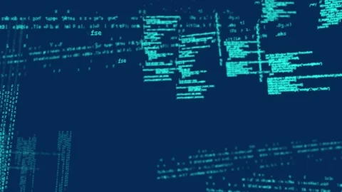 Animation of data processing on navy background Stock Footage 327195127