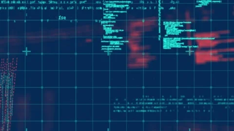 Animation of data processing on navy background Stock Footage 327643934