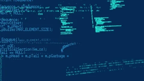 Animation of data processing on navy background Stock Footage 328412439