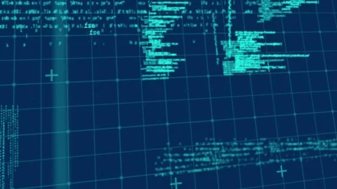 Animation of data processing on navy background Stock Footage 328926520