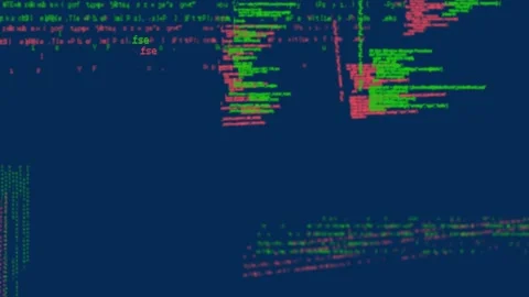 Animation of data processing on navy background Stock Footage 328976862