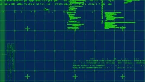 Animation of data processing on navy background Stock Footage 329168337