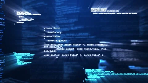 Animation of data processing on navy background Stock Footage 329367640