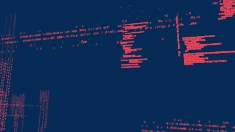 Animation of data processing on navy background Stock Footage 329848925