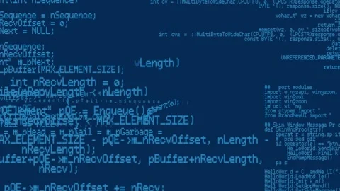 Animation of data processing on navy background Stock Footage 330334981