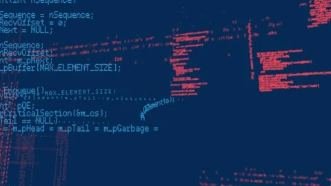 Animation of data processing on navy background Stock Footage 330341655
