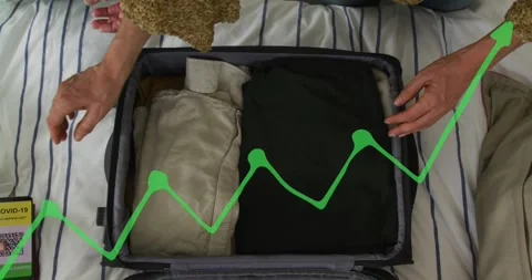 Animation of data processing over african american people packing Stock Footage 326302372