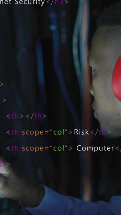 Animation of data processing over african american male it engineer and computer Stock Footage 343498649