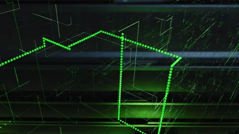 Animation of data processing over asian male it engineer with laptop by computer Vídeos de archivo 314114074