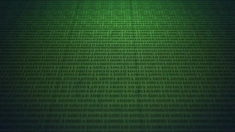 Animation of data processing over binary coding computing Video stock 166137944