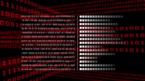 Animation of data processing over binary coding computing Video stock 166137965