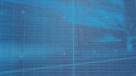 Animation of data processing over binary coding computing Video stock 166137990