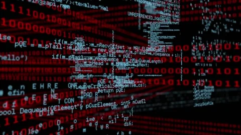Animation of data processing over binary coding computing Video stock 166138047