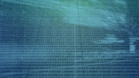 Animation of data processing over binary coding computing Video stock 166138048