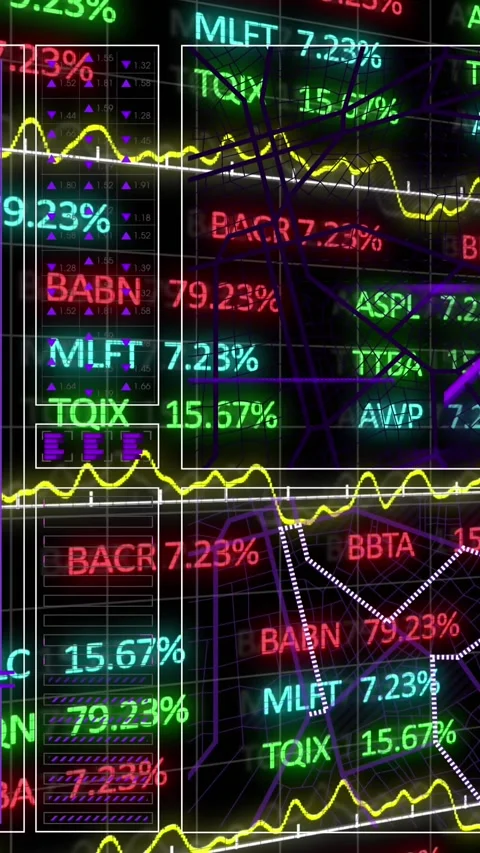 Animation of data processing over black background Stock Footage 342015760