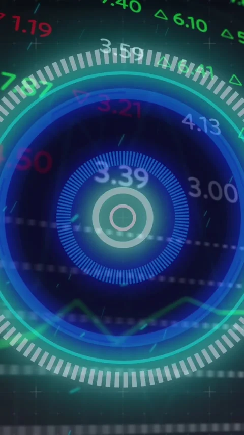 Animation of data processing over black background Stock Footage 342015763